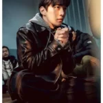 Cashero Kang Sang-woong Black Leather Jacket