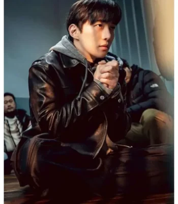Cashero Kang Sang-woong Black Leather Jacket
