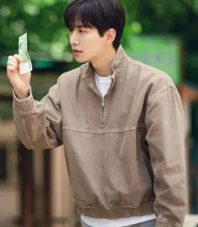 Cashero Kang Sang-woong Brown Cotton Jacket
