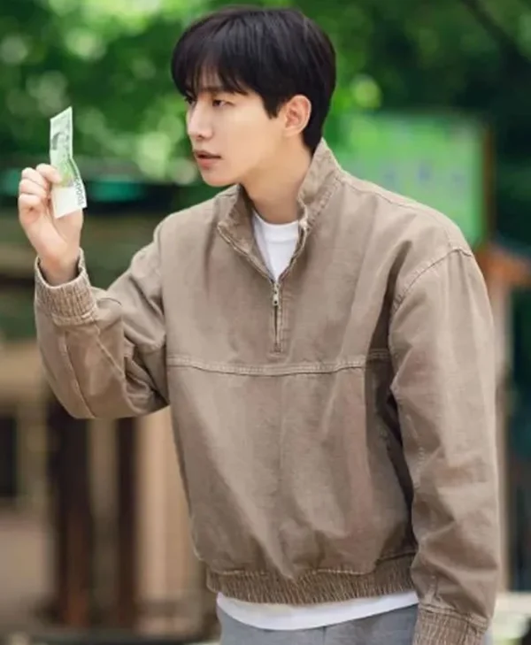 Cashero Kang Sang-woong Brown Cotton Jacket
