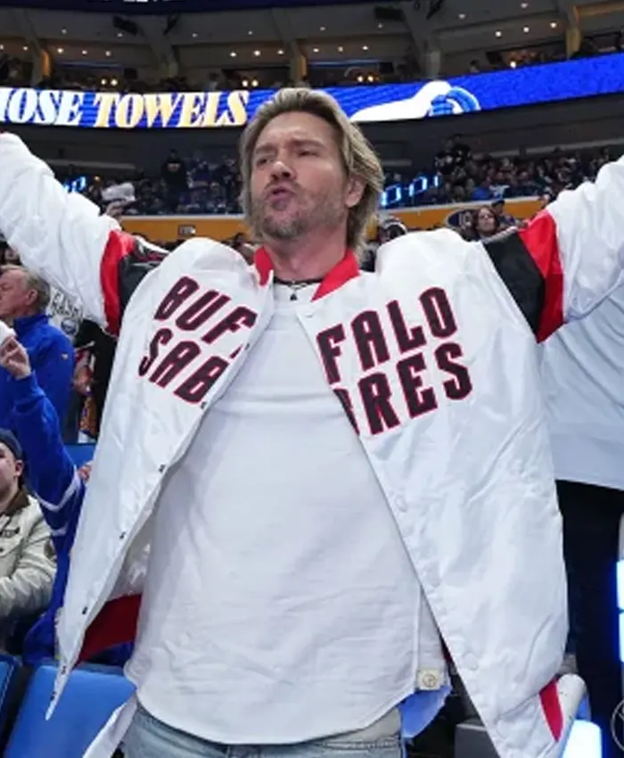 Chad Michael Murray Buffalo Sabres Varsity Jacket Chad Michael Murray Buffalo Sabres Varsity Jacket