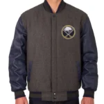 Charcoal/Navy Buffalo Sabres Varsity Jacket