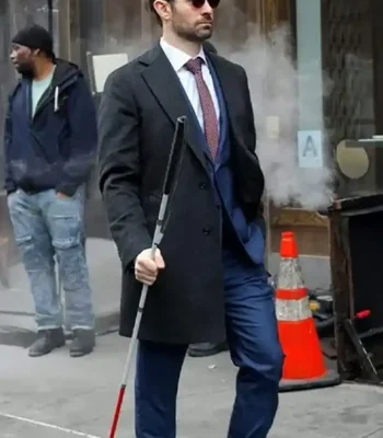 Charlie Cox Daredevil Born Again Black Coat
