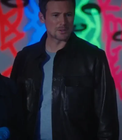 Charlie Hudson Hudson and Rex S05 Black Leather Jacket