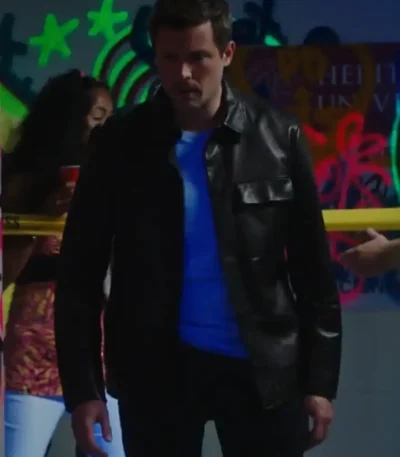 Charlie Hudson Hudson and Rex S05 Black Leather Jacket
