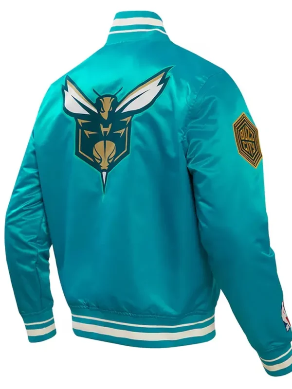 Charlotte Hornets 2023/24 City Edition Teal Satin Jacket