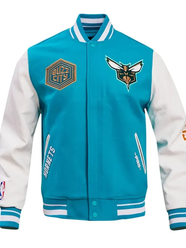 Charlotte Hornets 2023/24 City Edition Teal Varsity Jacket