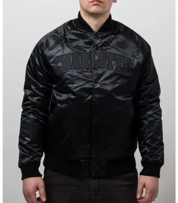 Charlotte Hornets Black Tonal Satin Jacket