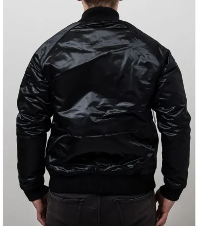 Charlotte Hornets Black Tonal Satin Jacket