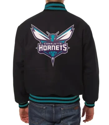 Charlotte Hornets Black Varsity Wool Jacket