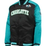 Charlotte Hornets Black and Teal Hardwood Classics Reload 3.0 Jacket