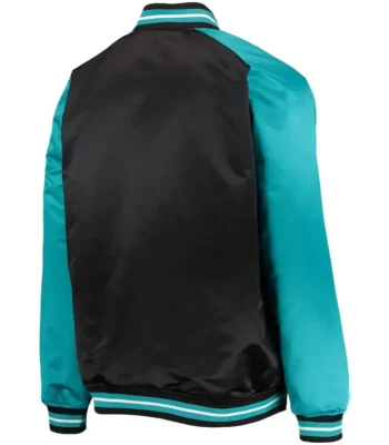 Charlotte Hornets Black and Teal Hardwood Classics Reload 3.0 Jacket