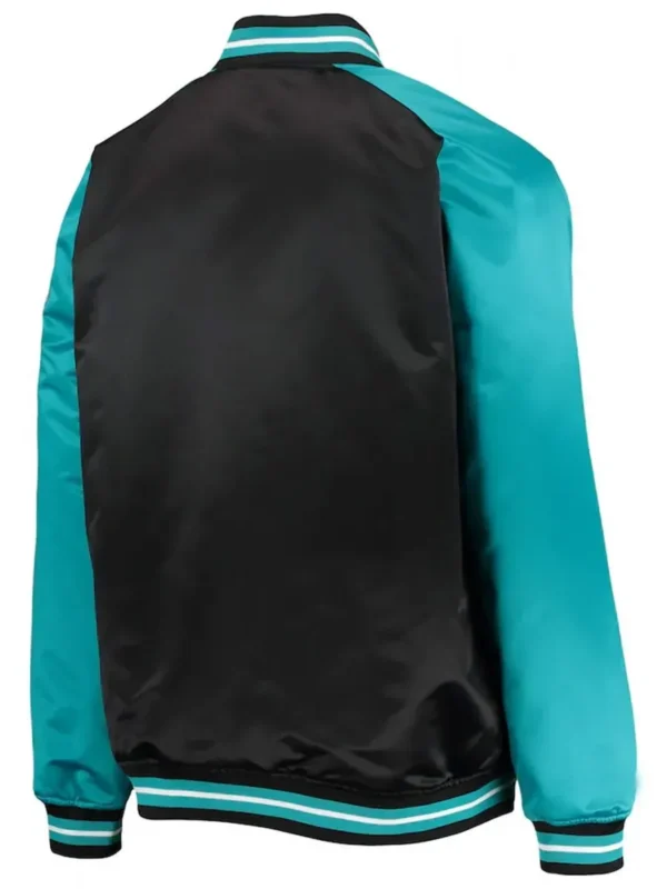 Charlotte Hornets Black and Teal Hardwood Classics Reload 3.0 Jacket