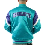 Charlotte Hornets Eastern Aqua Satin Jacket