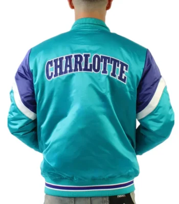 Charlotte Hornets Eastern Aqua Satin Jacket