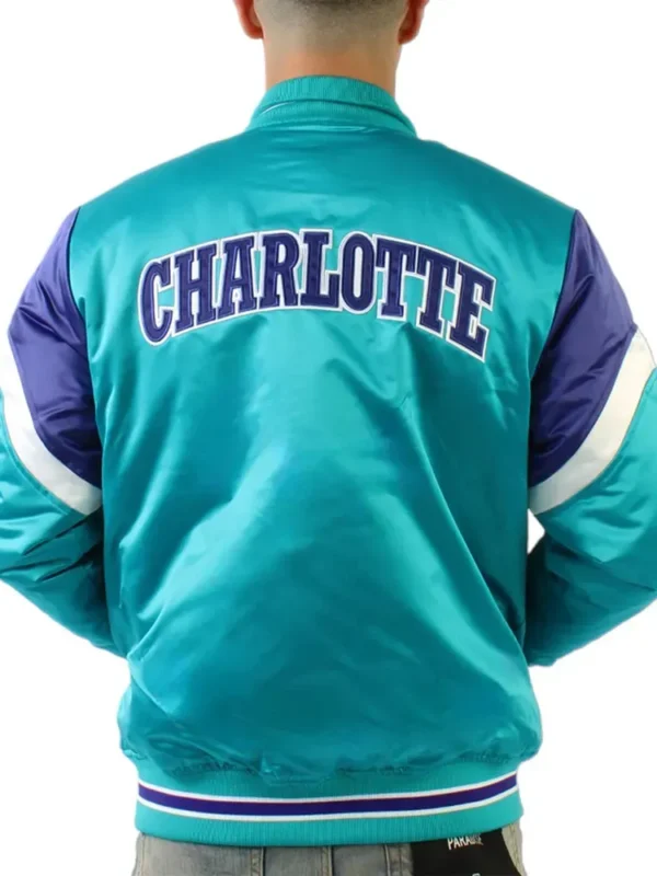 Charlotte Hornets Eastern Aqua Satin Jacket