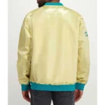 Charlotte Hornets Lightweight Gold Satin Jacket