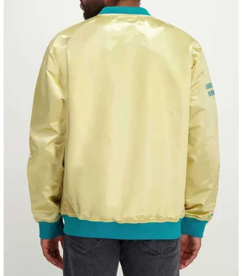 Charlotte Hornets Lightweight Gold Satin Jacket