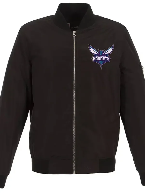 Charlotte Hornets Lightweight Nylon Bomber Jacket