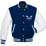 Charlotte Hornets NBA Varsity Blue and White Jacket