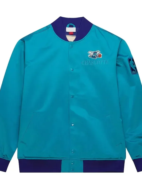Charlotte Hornets OG 3.0 Lightweight Teal Satin Jacket