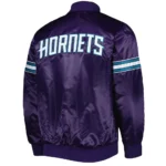 Charlotte Hornets Pick & Roll Purple Satin Jacket