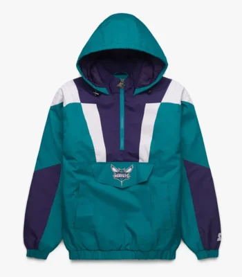 Charlotte Hornets Pullover Half-Zip Jacket