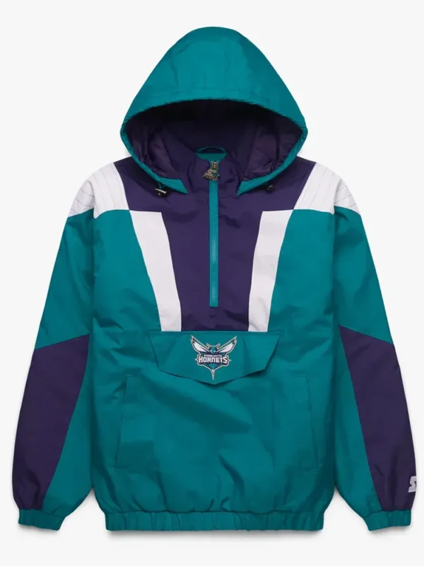 Charlotte Hornets Pullover Half-Zip Jacket