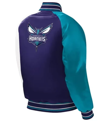 Charlotte Hornets Youth Varsity Purple Satin Jacket