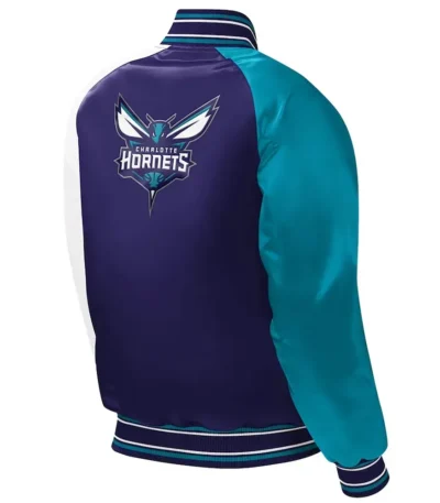 Charlotte Hornets Youth Varsity Purple Satin Jacket