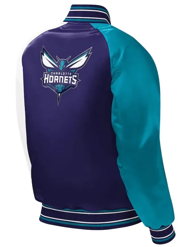 Charlotte Hornets Youth Varsity Purple Satin Jacket