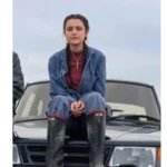 Chloé Sweet Love The Crow Girl Blue Cotton Jacket