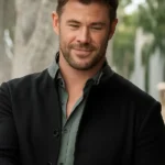 Chris Hemsworth Crime 101 Black Coat