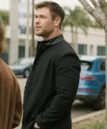 Chris Hemsworth Crime 101 Black Coat
