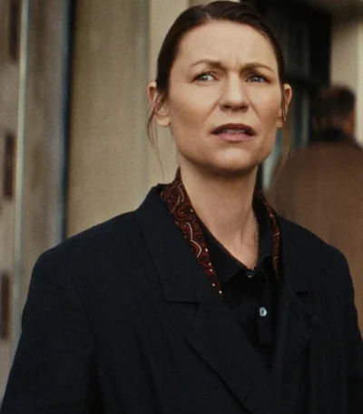 Claire Danes The Beast in Me S01 Black Coat