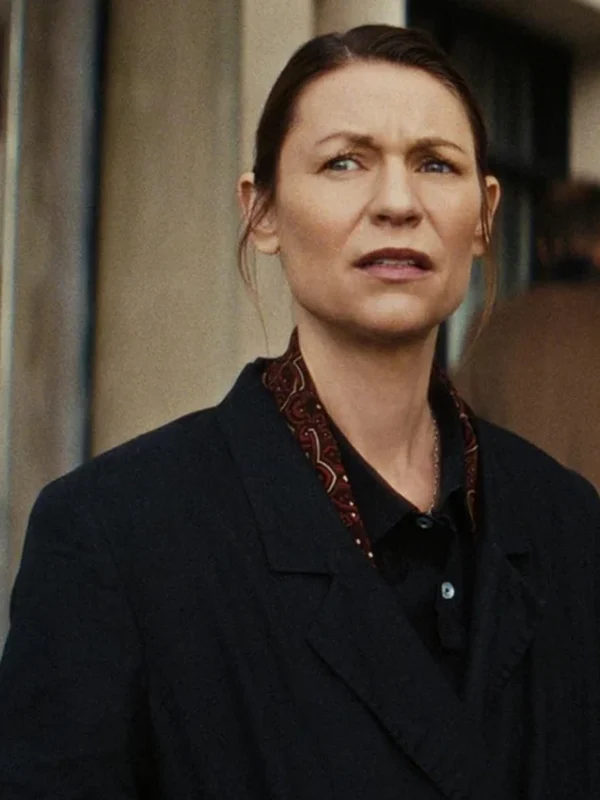Claire Danes The Beast in Me S01 Black Coat