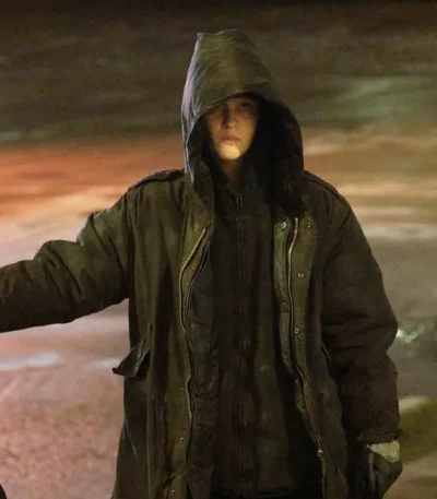 Clara Rugaard The Crow Girl S01 Black Hooded Jacket