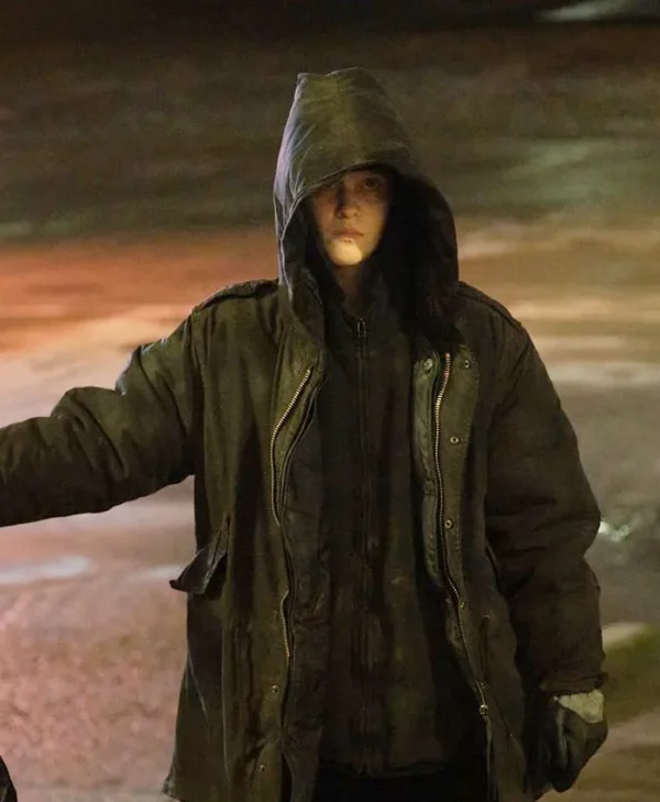 Clara Rugaard The Crow Girl S01 Black Hooded Jacket
