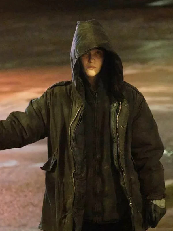 Clara Rugaard The Crow Girl S01 Black Hooded Jacket