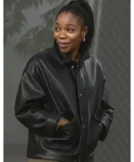 Clayface Naomi Ackie Leather Jacket