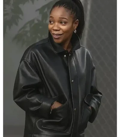 Clayface Naomi Ackie Leather Jacket