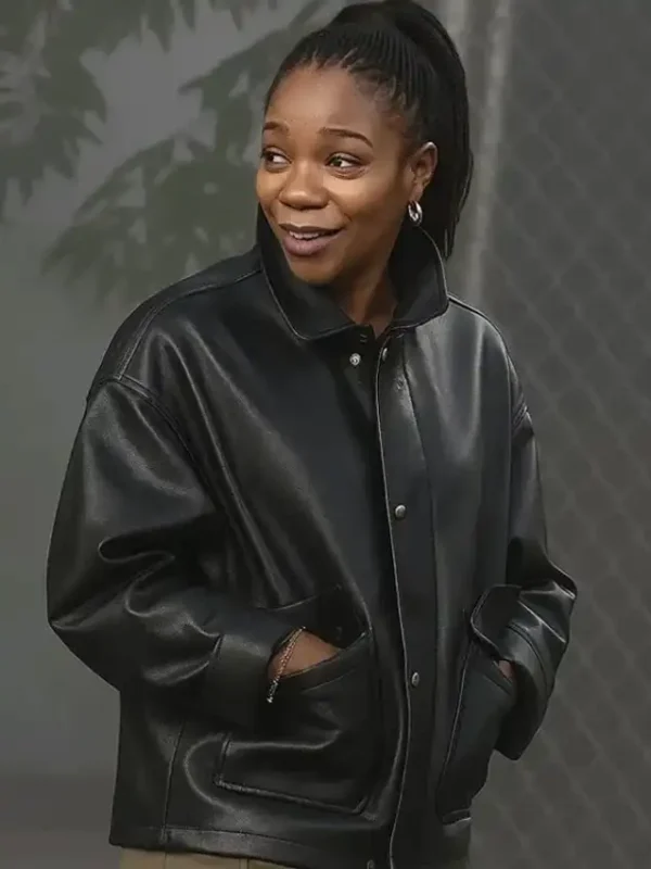 Clayface Naomi Ackie Leather Jacket