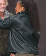 Clayface Naomi Ackie Leather Jacket