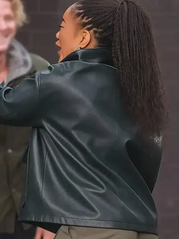 Clayface Naomi Ackie Leather Jacket