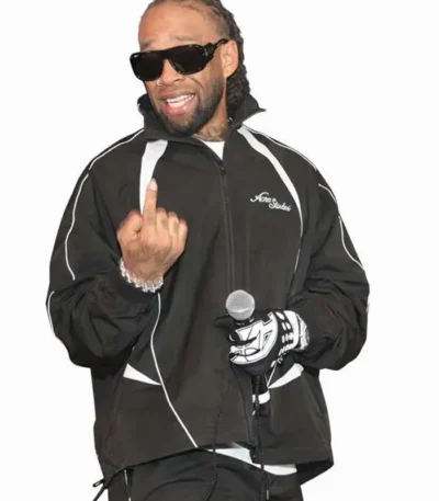 Coachella Ty Dolla Black Tracksuit