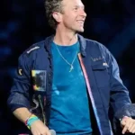 Coldplay Concert Chris Martin Blue Jacket
