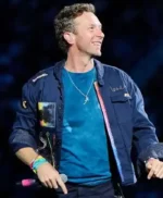 Coldplay Concert Chris Martin Blue Jacket