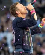 Coldplay Concert Chris Martin Blue Jacket