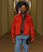 Colman Domingo Red Suede Valentino Jacket