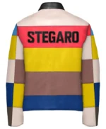 Color Block Stegaro Leather Jacket